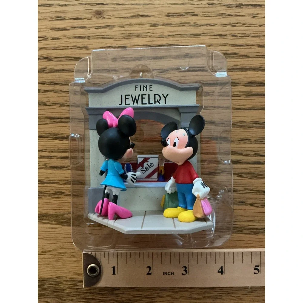 Disney Hallmark Keepsake Window-Shopping Mickey and Minnie Ornament 2008 QXD4081